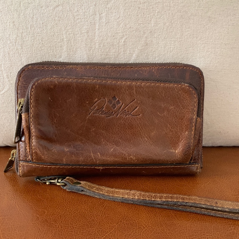 Patricia Nash Distressed Leather Wallet/Wristlet